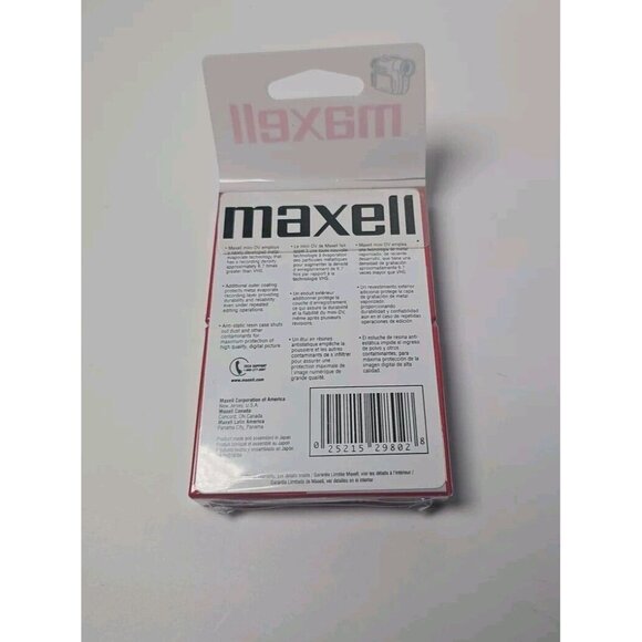 Maxell Mini DV Camcorder Cassette Tapes 60 Minutes 2 Pack DVM60SE New Sealed - Picture 2 of 2